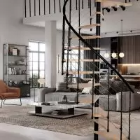 Εσωτερικές σκάλες εσωτερικές σκάλες ,με ξύλινα σκαλοπάτια